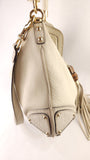 Gucci Ivory Leather Indy Babouska Hobo Bag - G0442
