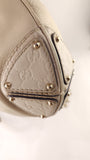 Gucci Ivory Leather Indy Babouska Hobo Bag - G0442