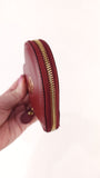 Salvatore Ferragamo Red Leather Heart Coin Purse - 3513
