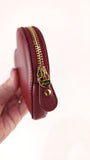 Salvatore Ferragamo Red Leather Heart Coin Purse - 3513