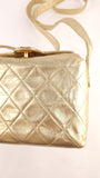 Chanel Matelasse Gold Lambskin Shoulder Bag - 3490