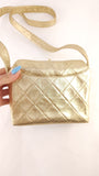 Chanel Matelasse Gold Lambskin Shoulder Bag - 3490