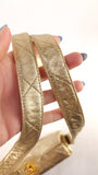 Chanel Matelasse Gold Lambskin Shoulder Bag - 3490