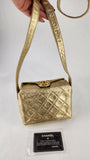 Chanel Matelasse Gold Lambskin Shoulder Bag - 3490
