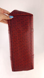 Fendi Zucchino Red Canvas Tote - 3524