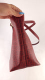 Fendi Zucchino Red Canvas Tote - 3524