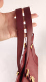 Fendi Zucchino Red Canvas Tote - 3524