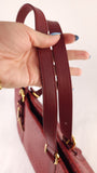 Fendi Zucchino Red Canvas Tote - 3524