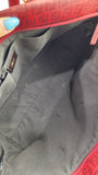 Fendi Zucchino Red Canvas Tote - 3524