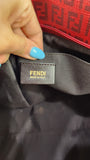 Fendi Zucchino Red Canvas Tote - 3524