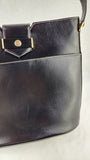 Christian Dior Black Leather Shoulder Bag - G0449