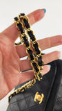 Chanel Matelasse Black Lambskin Chain Shoulder Bag - 3501