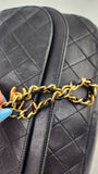 Chanel Matelasse Black Lambskin Chain Shoulder Bag - 3501