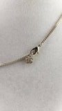 Chanel Blue and Light Gold Tone CC Pendant Necklace - 3529
