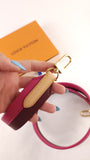Louis Vuitton Burgandy/Pink Leather Shoulder Strap - G0456