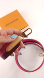 Louis Vuitton Burgandy/Pink Leather Shoulder Strap - G0456