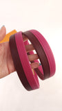Louis Vuitton Burgandy/Pink Leather Shoulder Strap - G0456