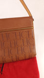 Carolina Herrera Brown Leather Shoulder Bag - G0446