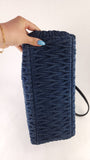Miu Miu Matelasse Denim Shoulder Bag - 3536