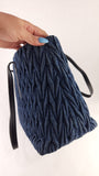 Miu Miu Matelasse Denim Shoulder Bag - 3536