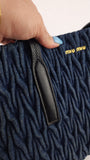 Miu Miu Matelasse Denim Shoulder Bag - 3536