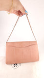Chanel Exotic Pink Python Single Flap Shoulder Bag - G0444