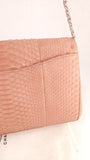 Chanel Exotic Pink Python Single Flap Shoulder Bag - G0444