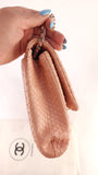 Chanel Exotic Pink Python Single Flap Shoulder Bag - G0444