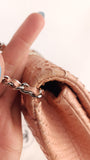 Chanel Exotic Pink Python Single Flap Shoulder Bag - G0444