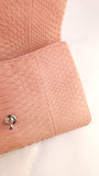Chanel Exotic Pink Python Single Flap Shoulder Bag - G0444