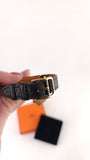 Hermes Black Leather Bracelet/Watch - G0471