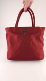 Prada Red Nylon Handbag - 3549