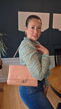 Chanel Exotic Pink Python Single Flap Shoulder Bag - G0444