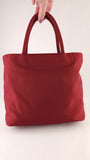 Prada Red Nylon Handbag - 3549