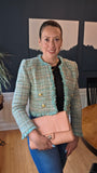 Chanel Exotic Pink Python Single Flap Shoulder Bag - G0444