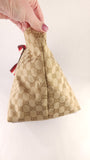 Gucci Beige GG Canvas Red Sherry Line Handbag - 3552