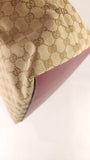 Gucci Beige GG Canvas Red Sherry Line Handbag - 3552