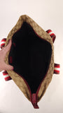 Gucci Beige GG Canvas Red Sherry Line Handbag - 3552