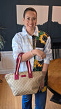 Gucci Beige GG Canvas Red Sherry Line Handbag - 3552