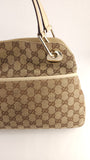 Gucci GG Beige/Brown Canvas Tote - 3573