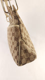 Gucci GG Beige/Brown Canvas Tote - 3573