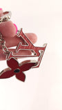 Louis Vuitton Red Epi Bijoux Sac Fleur Deux Bag Charm - 3587