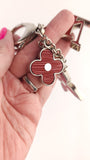Louis Vuitton Red Epi Bijoux Sac Fleur Deux Bag Charm - 3587