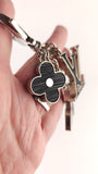 Louis Vuitton Black Epi Bijoux Sac Fleur Deux Bag Charm - 3588