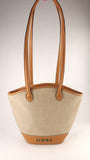 Loewe Beige Canvas Tote - 3597