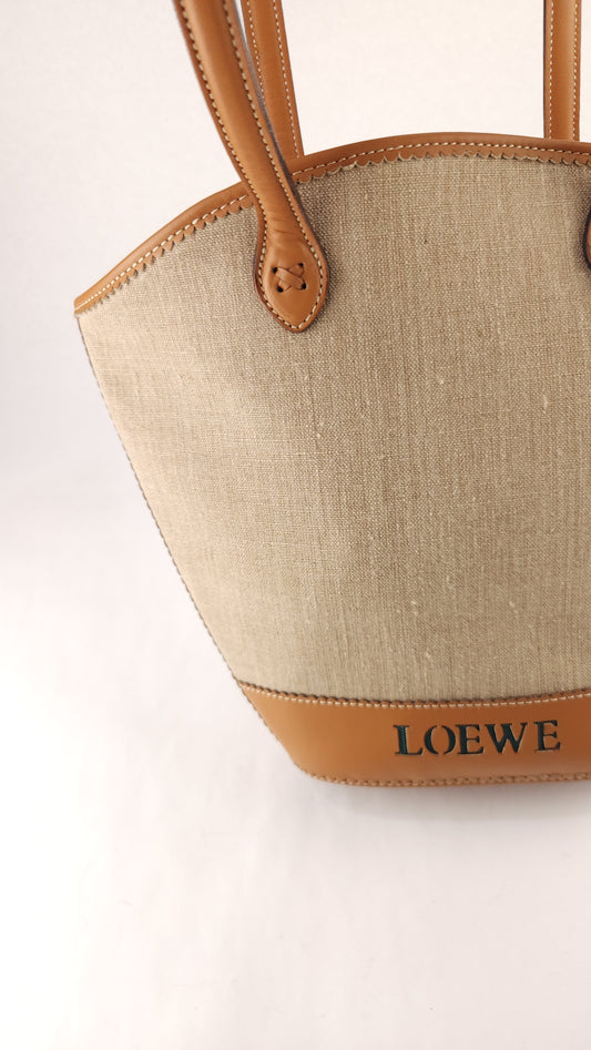 Loewe Beige Canvas Tote - 3597