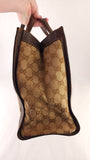 Gucci GG Brown Canvas/Leather Tote - G0508