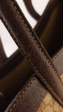 Gucci GG Brown Canvas/Leather Tote - G0508