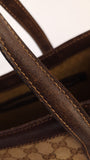 Gucci GG Brown Canvas/Leather Tote - G0508