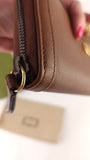 Gucci Brown Leather Long Zippy Wallet - 3614